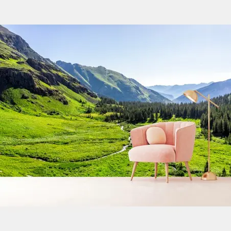 Fototapeta spokojna alpejska dolina – Wallissimo®
