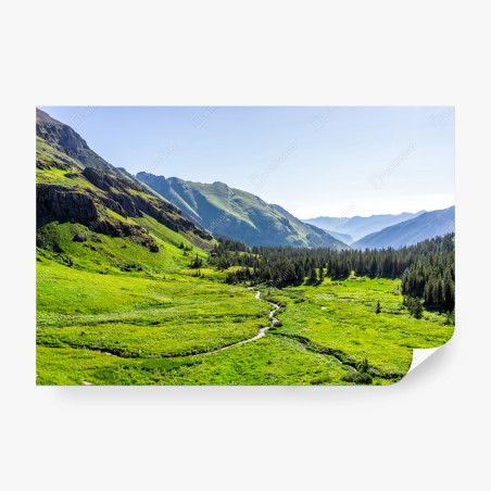 Fototapeta spokojna alpejska dolina – Wallissimo®