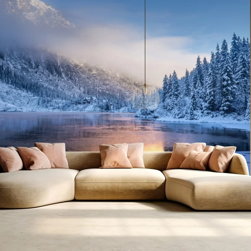 Fototapeta zimowy wschód słońca w Tatrach Wysokich