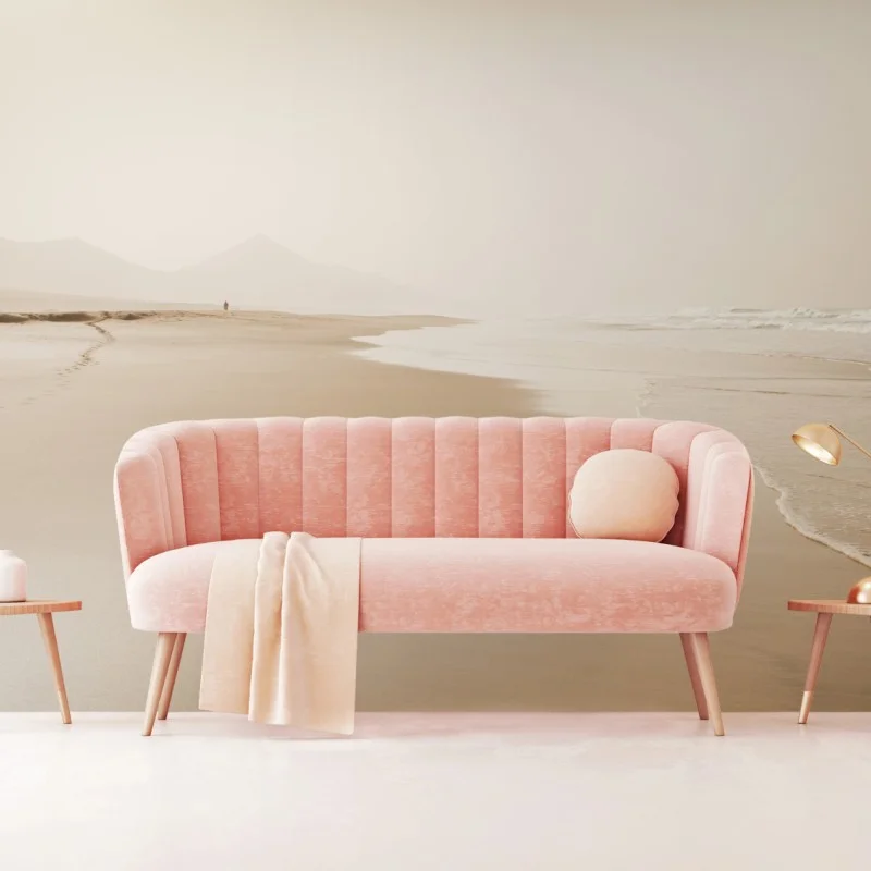 Fototapeta spokojna sepiowa plaża