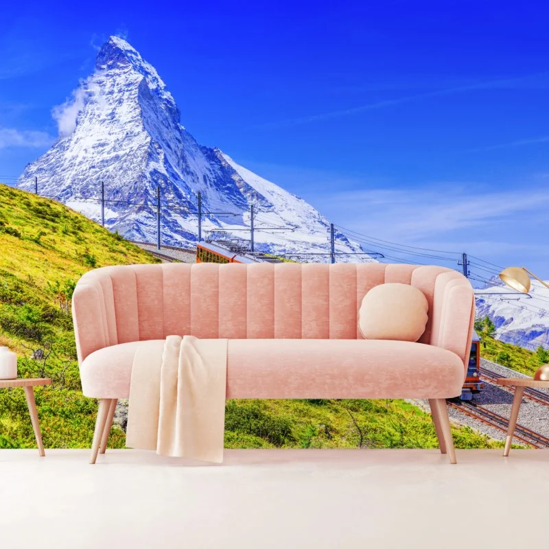 Fototapeta pociąg Gornergrat pod Matterhornem – Wallissimo®