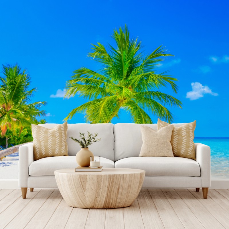 Fototapeta rajska plaża na Malediwach