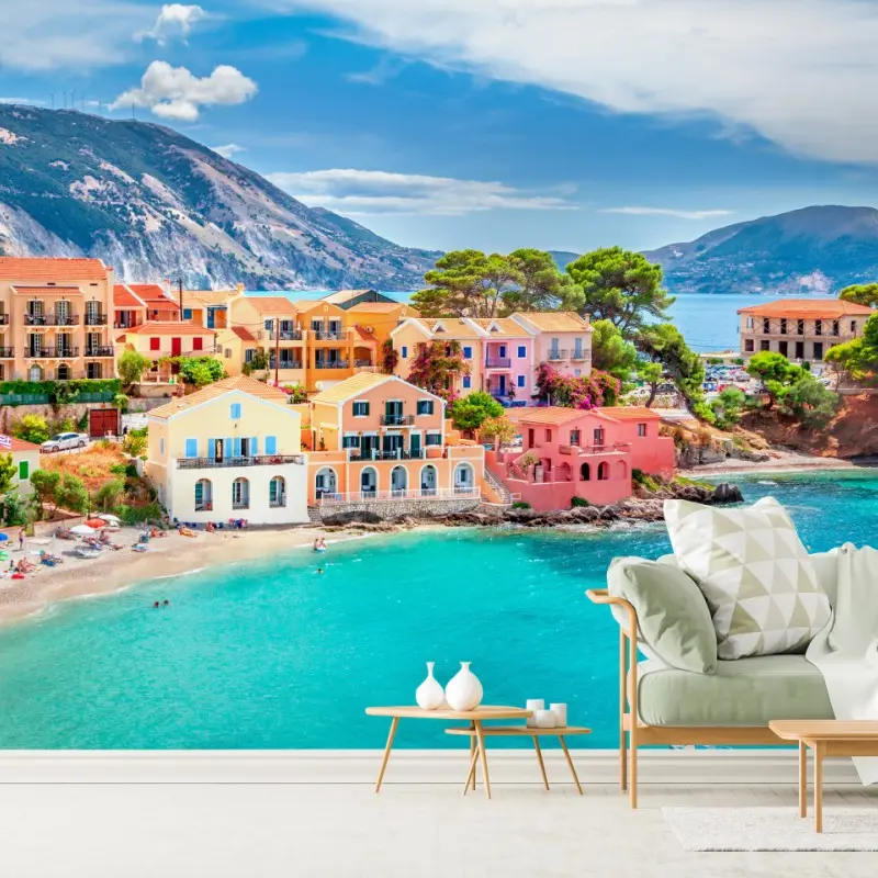 Fototapeta Assos nadmorska sceneria, Kefalonia