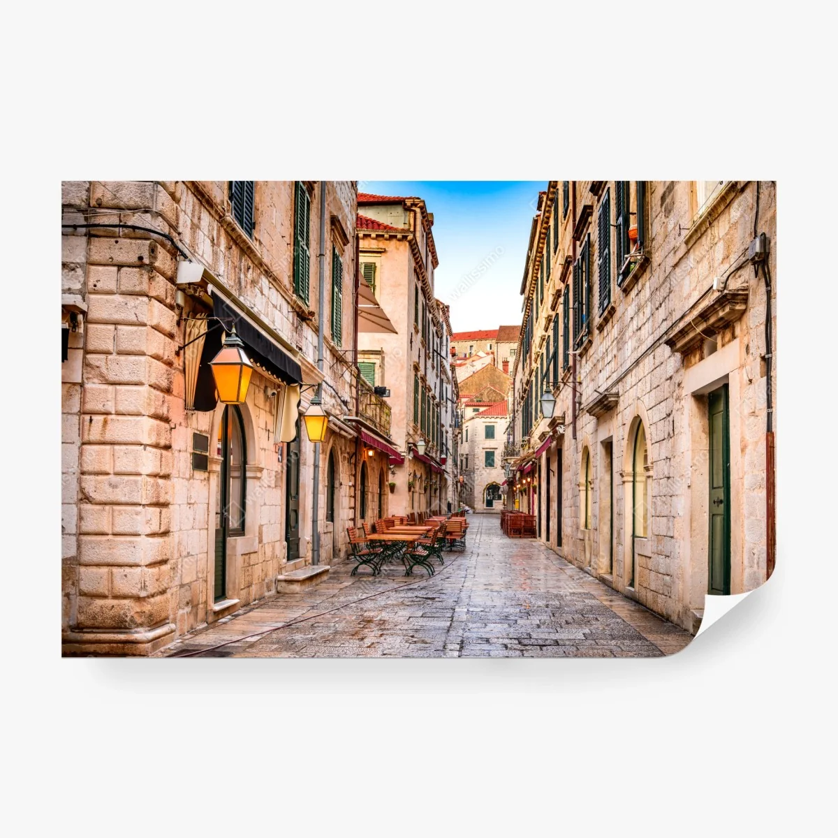 Fototapeta Dubrownik stara ulica – Wallissimo® Fototapeta Dubrownik stara ulica – Wallissimo®