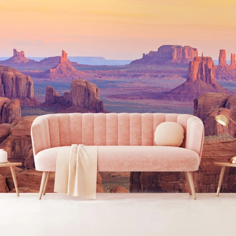 Fototapeta Monument Valley pustynny zachód słońca panorama