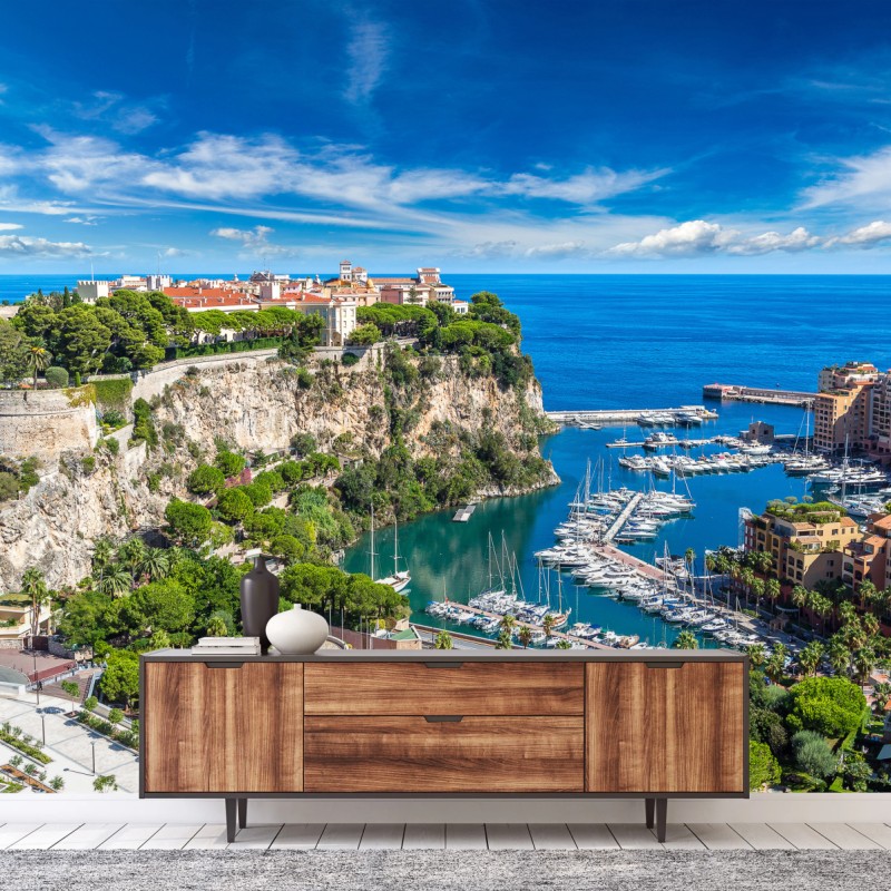 Fototapeta panorama portu Monte Carlo