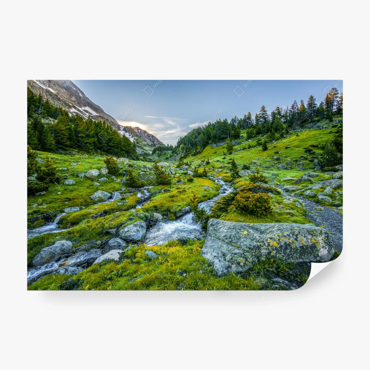 Fototapeta słoneczna dolina w Posets y Maladeta, Pireneje – Wallissimo® Fototapeta słoneczna dolina w Posets y Maladeta, Pireneje – Wallissimo®