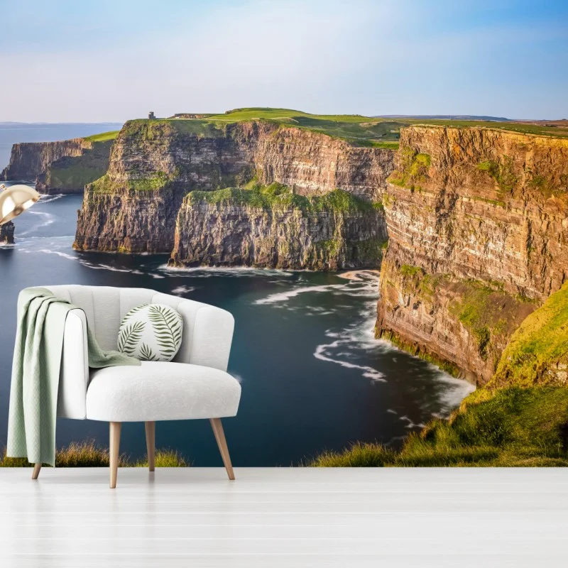 Fototapeta majestatyczne klify nad głębokim morzem