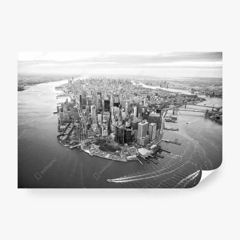Fototapeta Manhattan panorama z lotu ptaka – Wallissimo® Fototapeta Manhattan panorama z lotu ptaka – Wallissimo®