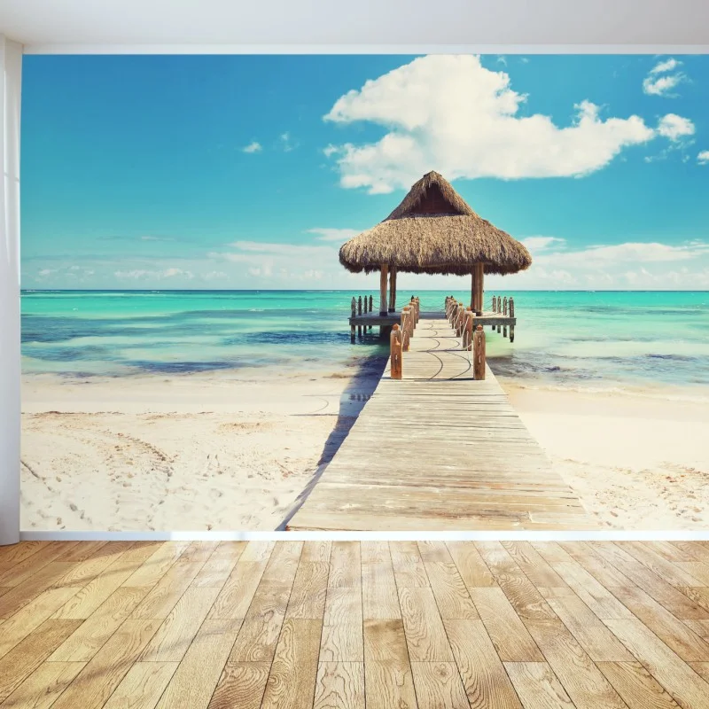 Fototapeta tropikalny pomost w Punta Cana