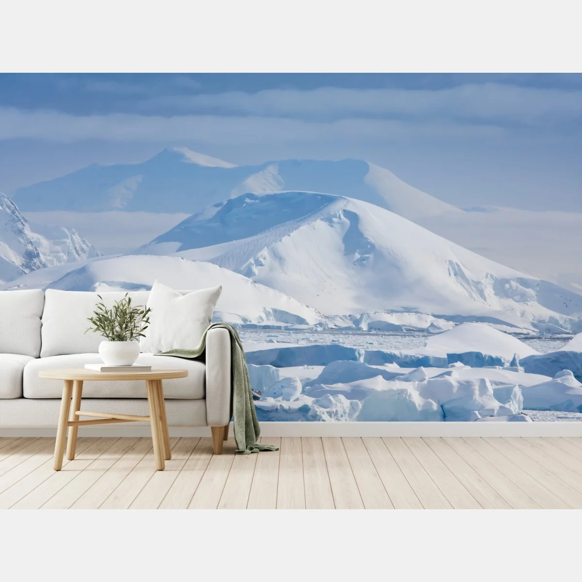 Fototapeta śnieżna panorama górska – Wallissimo® Fototapeta śnieżna panorama górska – Wallissimo®
