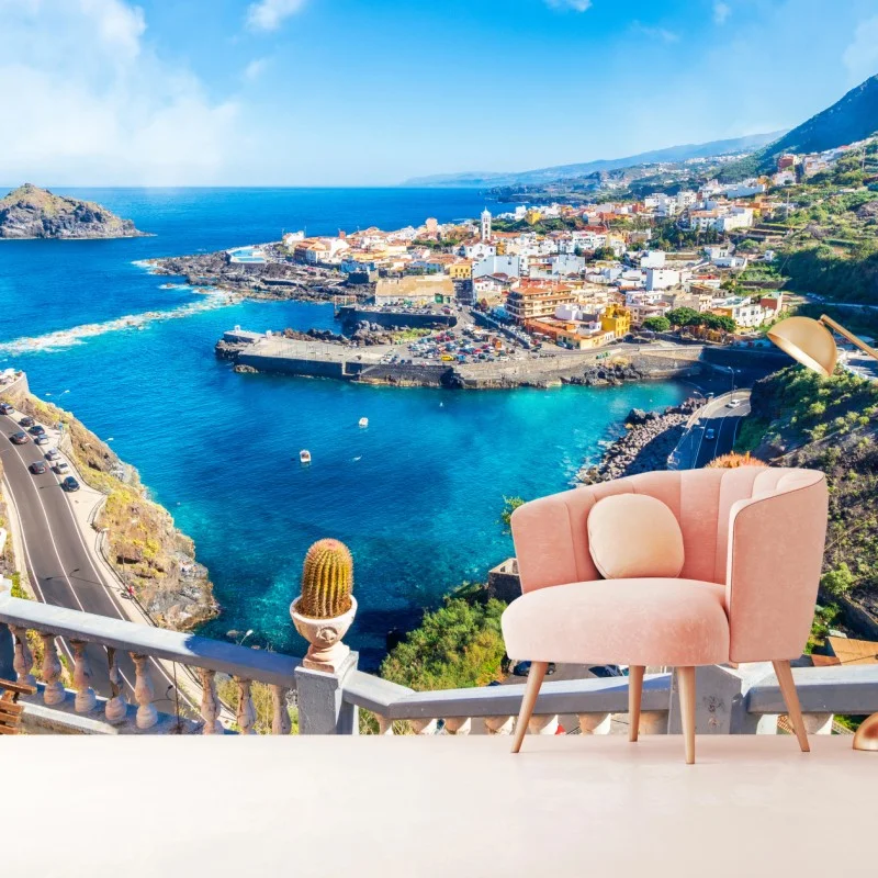 Fototapeta Garachico panorama nadmorska, Tenerife