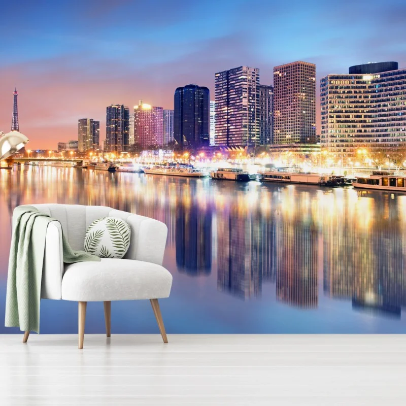 Fototapeta Paryż panorama o zmierzchu