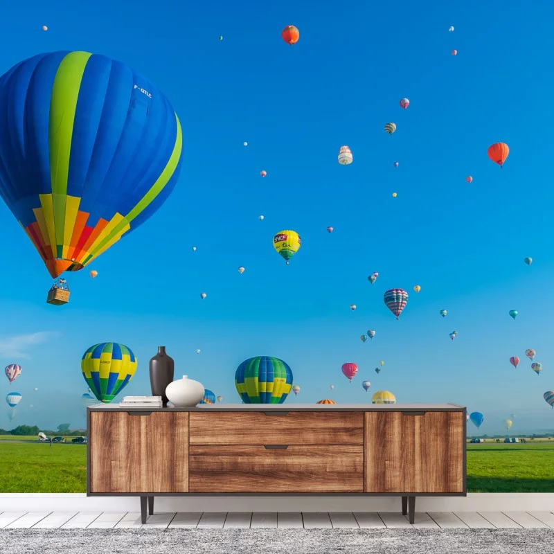 Fototapeta kolorowe balony nad Chambley