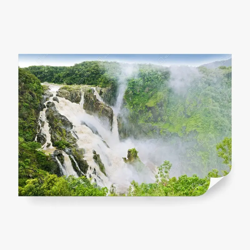 Fototapeta wodospad Barron Falls w tropikalnym lesie