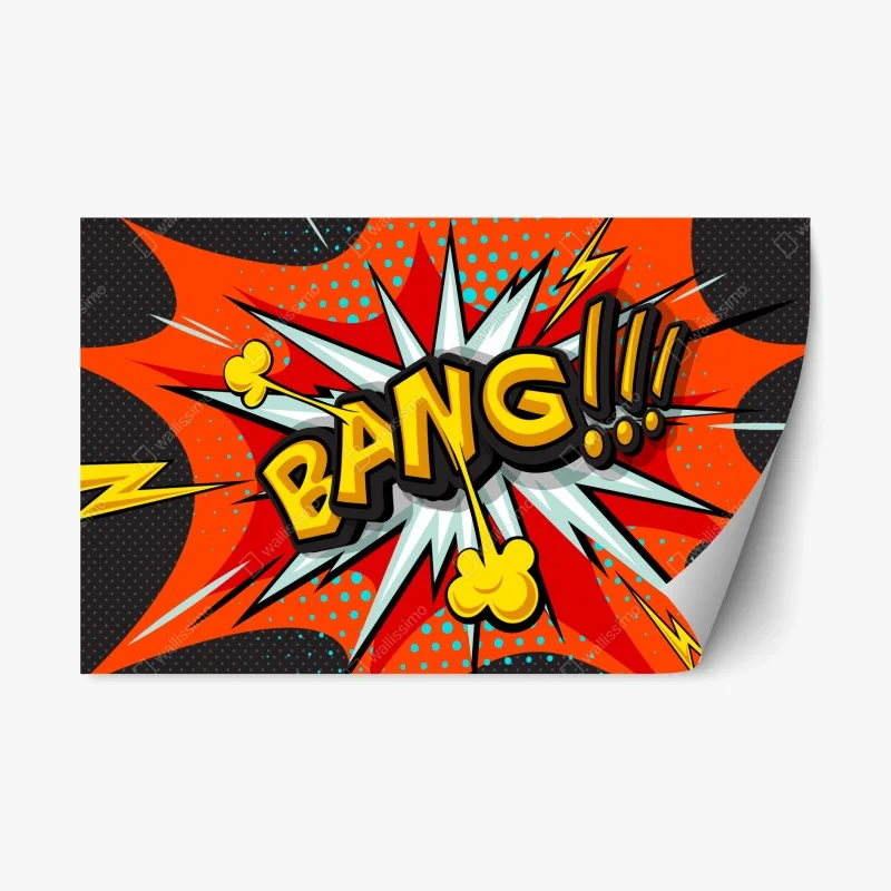 Naklejka repozycjonowalna komiksowa eksplozja pop art