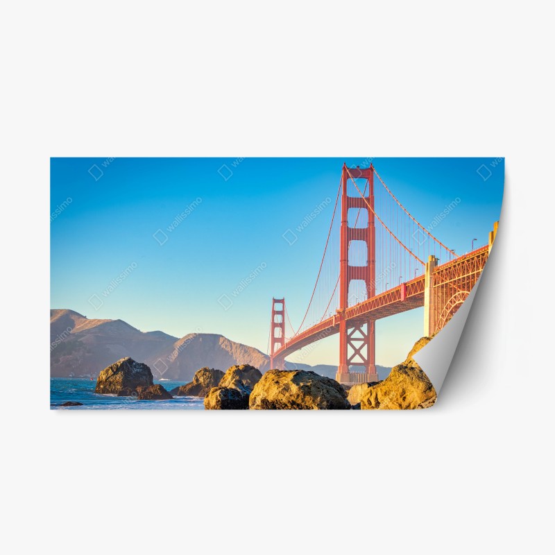 Naklejka repozycjonowalna most Golden Gate nad zatoką San Francisco