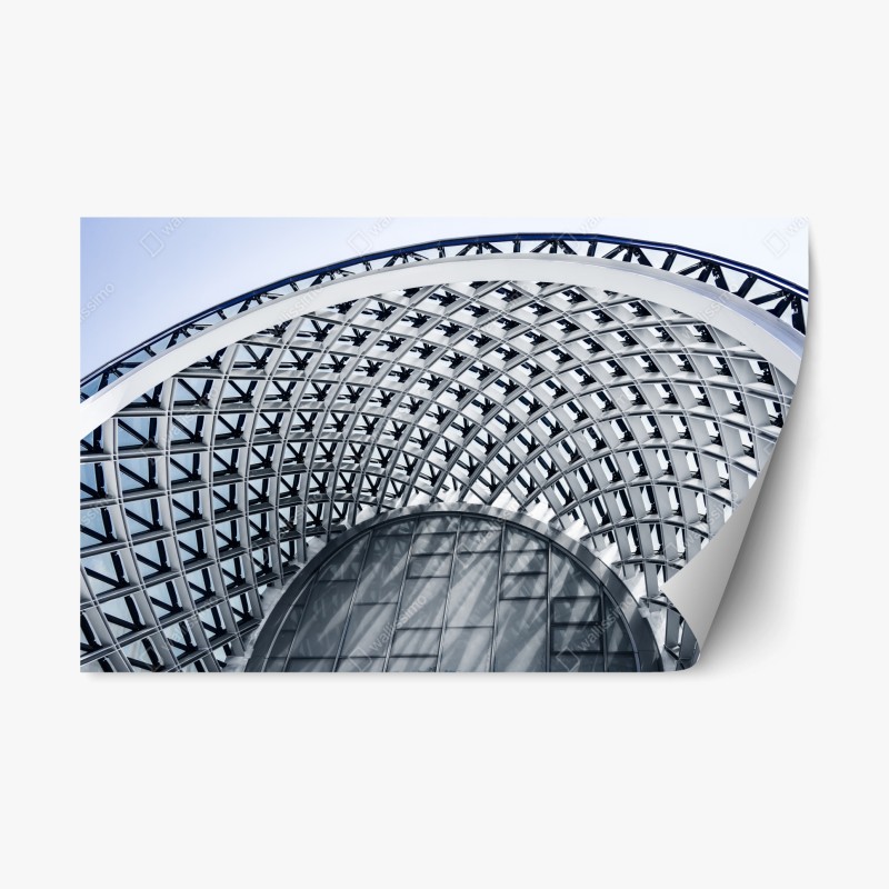 Naklejka repozycjonowalna geometryczny łuk nowoczesnej architektury