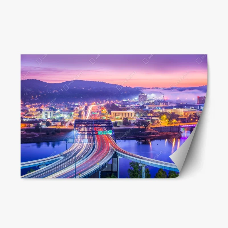 Naklejka repozycjonowalna Panorama Charleston o świcie