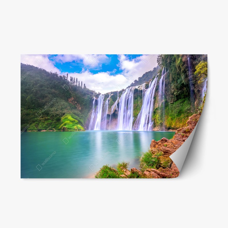 Naklejka repozycjonowalna wodospad Jiulong w Luoping
