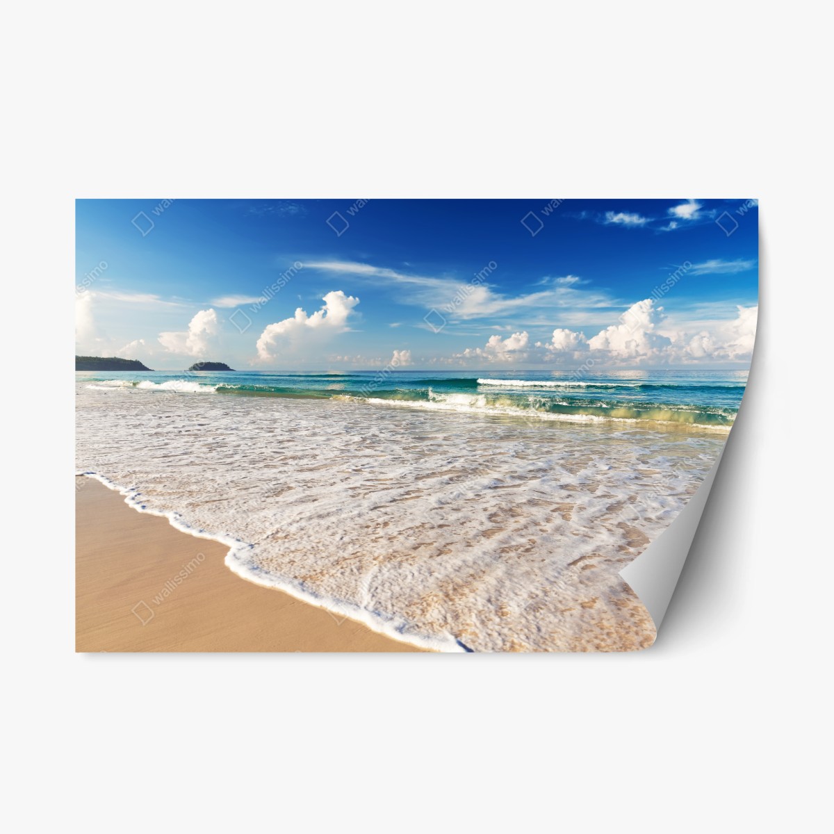 Naklejka repozycjonowalna plaża Karon, Phuket poranek spokoju – Wallissimo®