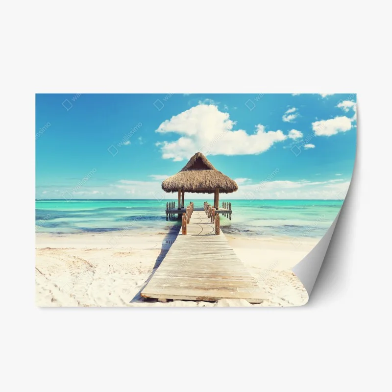 Naklejka repozycjonowalna tropikalny pomost w Punta Cana