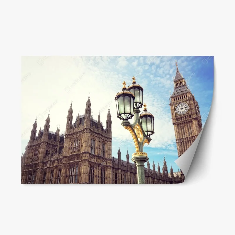 Naklejka repozycjonowalna Big Ben i Pałac Westminsterski w Londynie