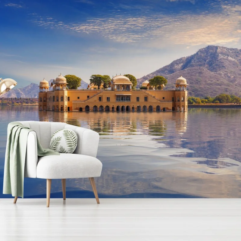 Fototapeta Jal Mahal nad spokojnym jeziorem
