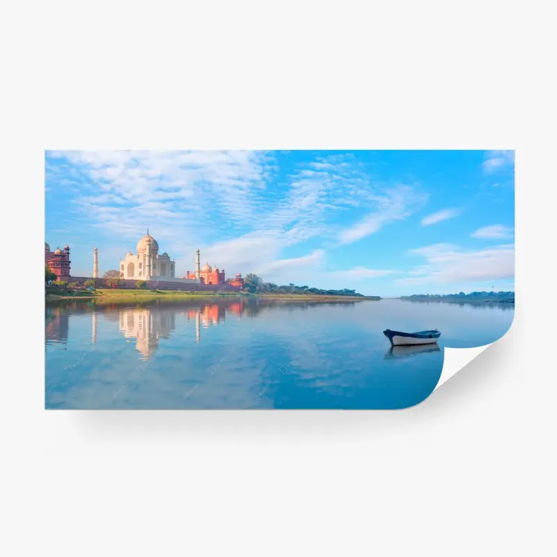 Fototapeta Tadź Mahal odbity o świcie