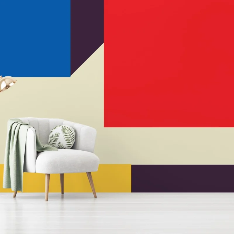 Fototapeta geometryczna kostka w perspektywie