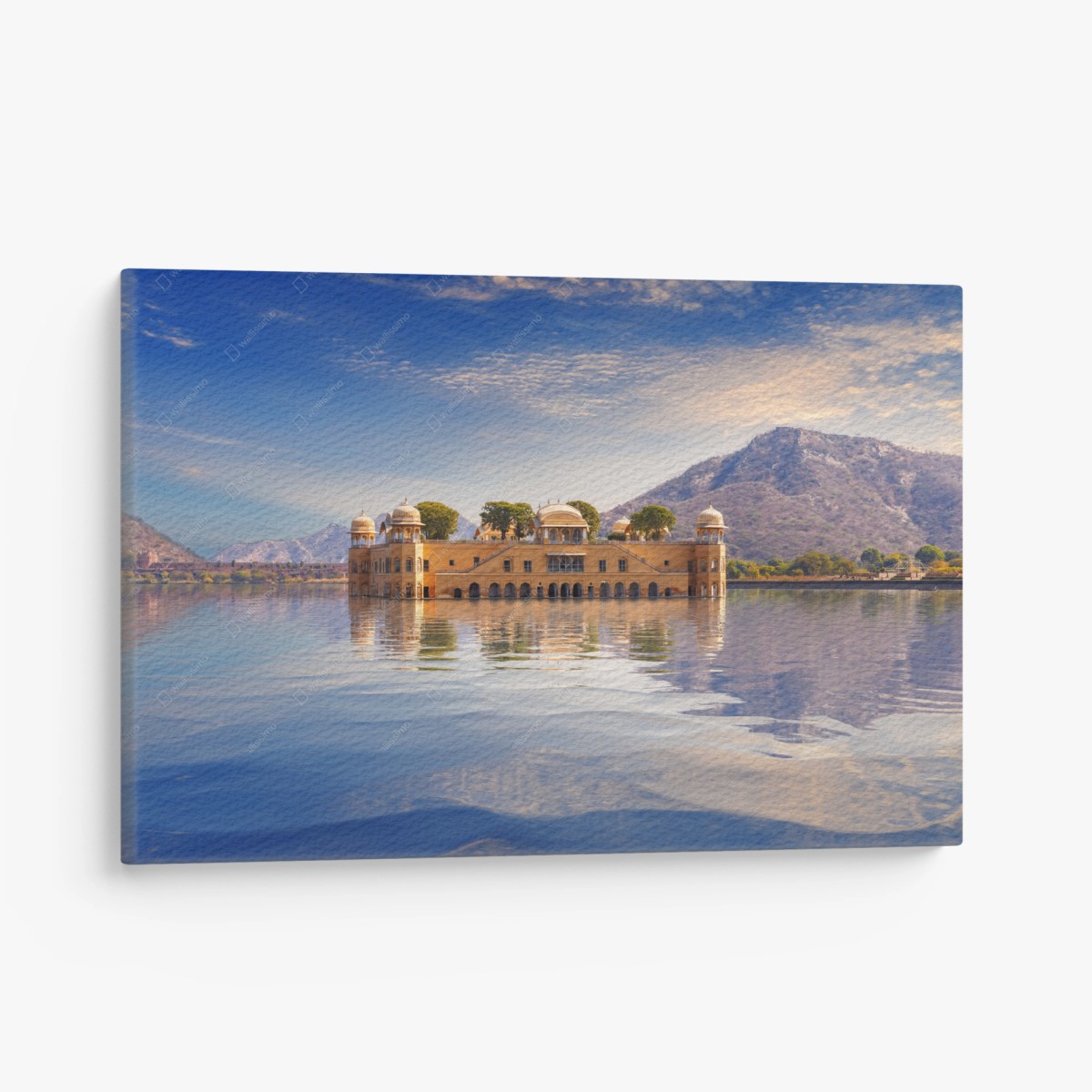 Obraz na płótnie Jal Mahal nad spokojnym jeziorem – Wallissimo®