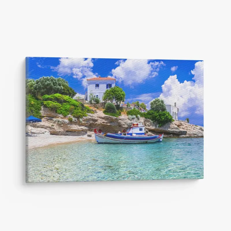 Obraz na płótnie urocza plaża Limnionas, Samos