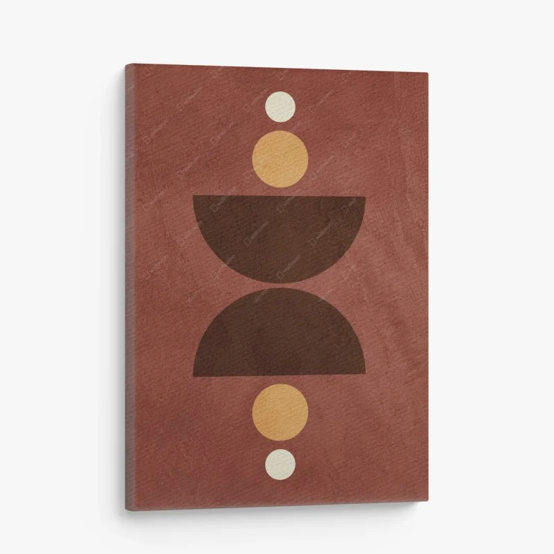 Obraz na płótnie ziemny geometryczny balans