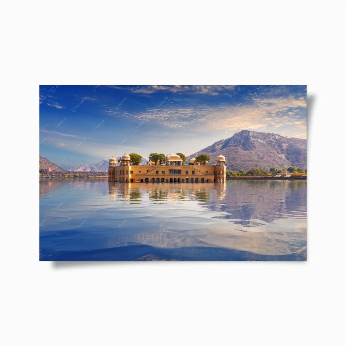 Plakat Jal Mahal nad spokojnym jeziorem – Wallissimo® Plakat Jal Mahal nad spokojnym jeziorem – Wallissimo®