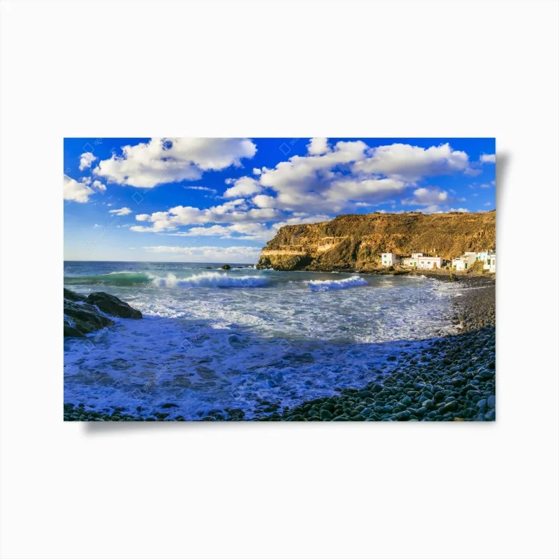 Plakat Puertito de los Molinos nadmorska panorama