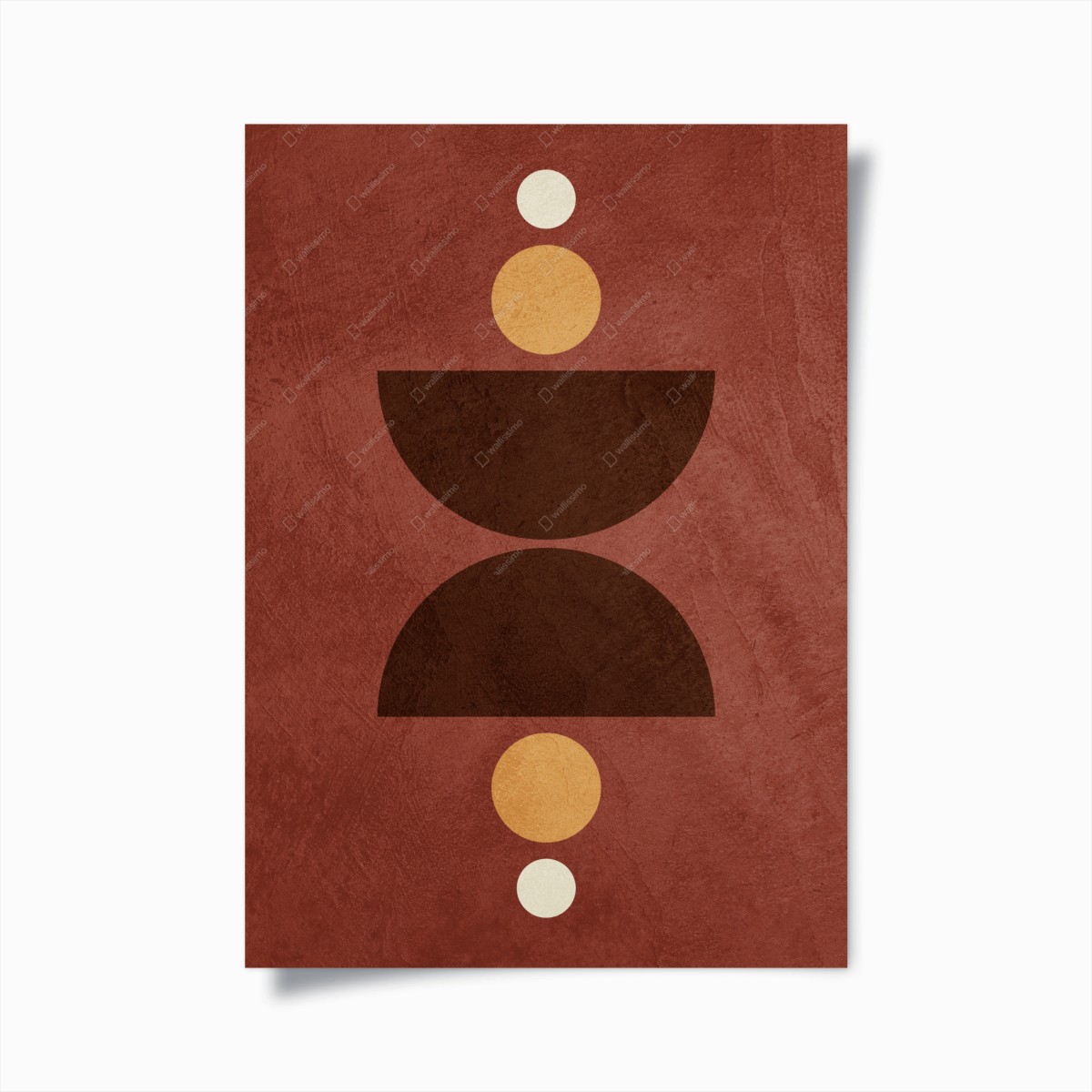 Plakat ziemny geometryczny balans – Wallissimo®
