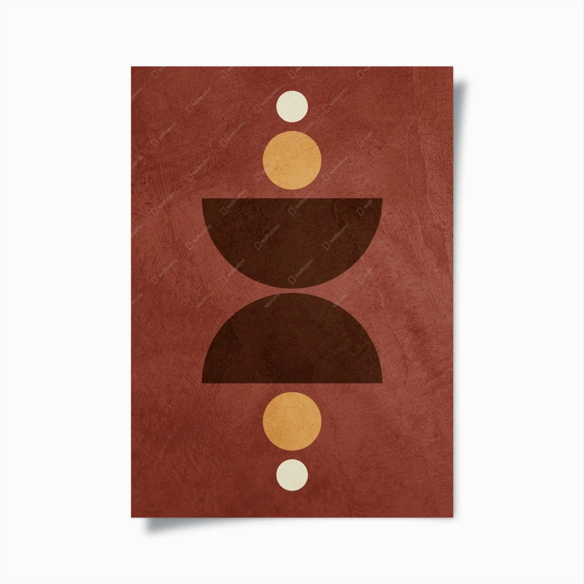 Plakat ziemny geometryczny balans – Wallissimo® Plakat ziemny geometryczny balans – Wallissimo®