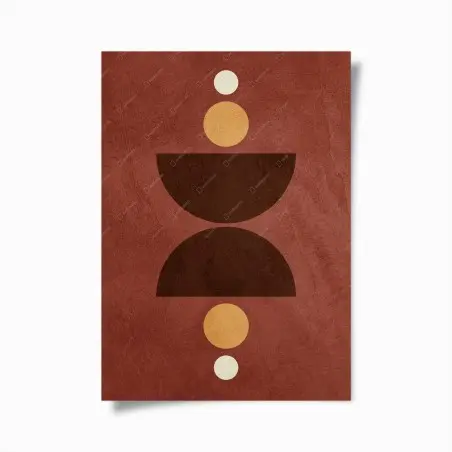 Plakat ziemny geometryczny balans – Wallissimo®