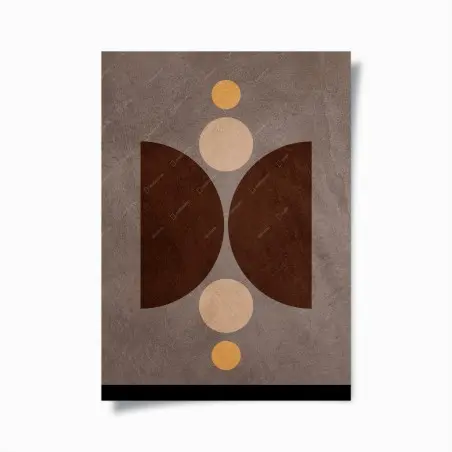 Plakat ziemna geometryczna równowaga – Wallissimo®