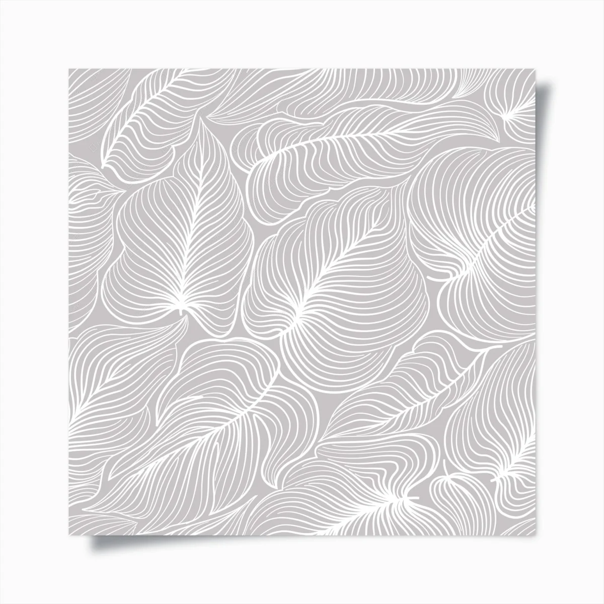 Plakat elegancki retro wzór liści w liniach – Wallissimo® Plakat elegancki retro wzór liści w liniach – Wallissimo®