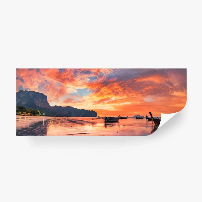 Fototapeta zachód słońca w Ao Nang