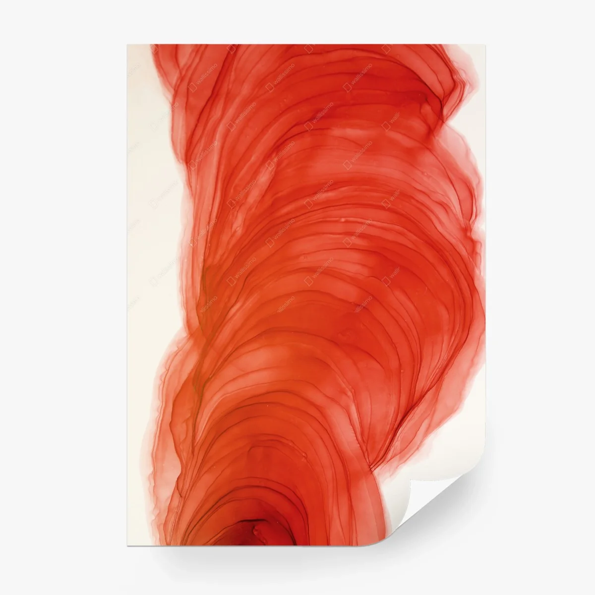 Fototapeta czerwony akwarelowy abstrakt – Wallissimo® Fototapeta czerwony akwarelowy abstrakt – Wallissimo®
