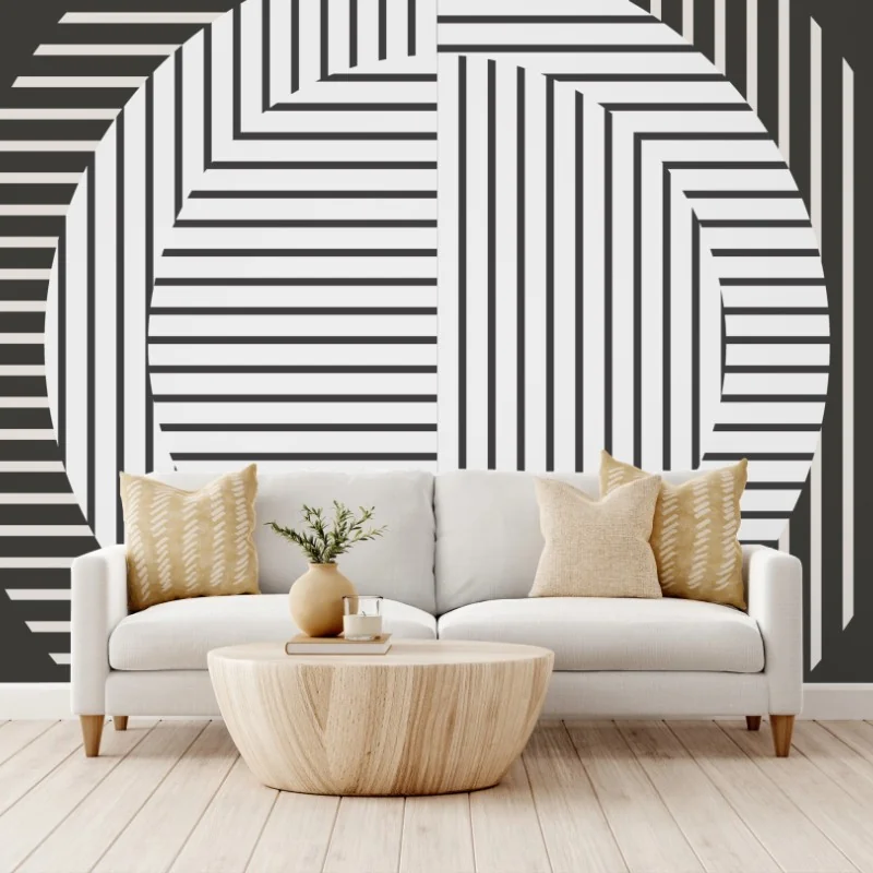 Fototapeta monochromatyczny geometryczny okrąg