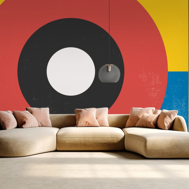 Fototapeta odważny geometryczny plakat