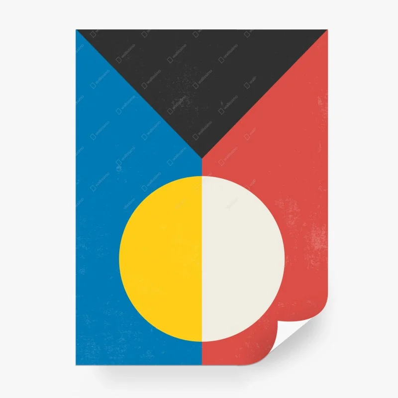 Fototapeta podzielony okrąg - grafika geometryczna