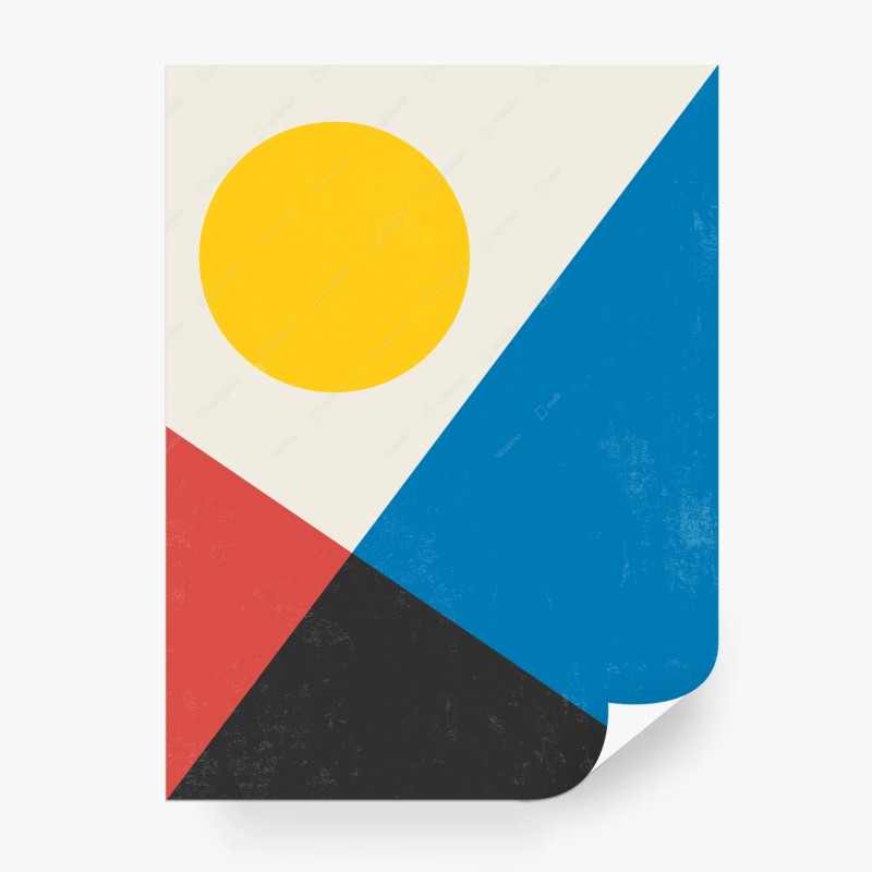 Fototapeta geometryczny wschód słońca