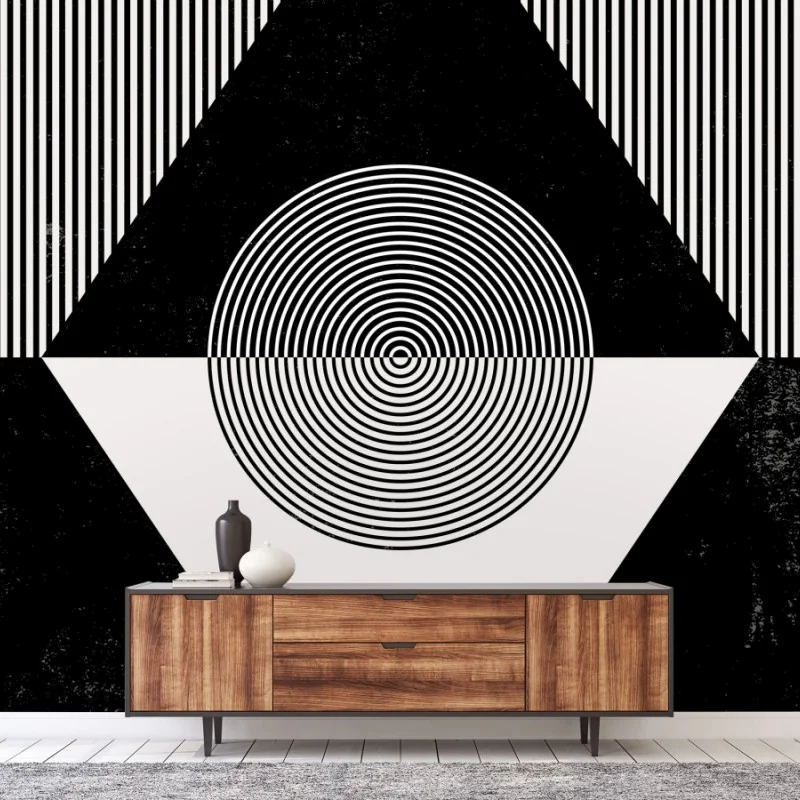 Fototapeta monochromatyczna kompozycja geometryczna