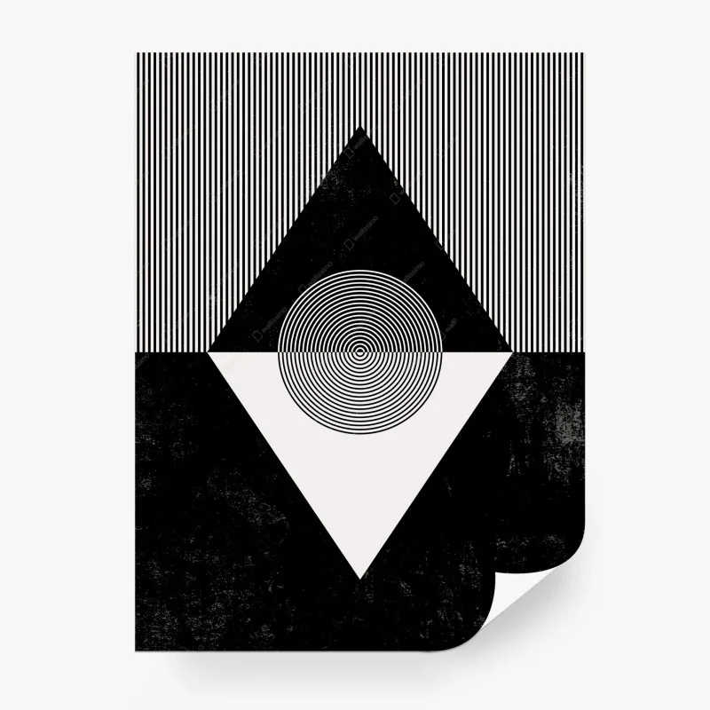 Fototapeta monochromatyczna kompozycja geometryczna