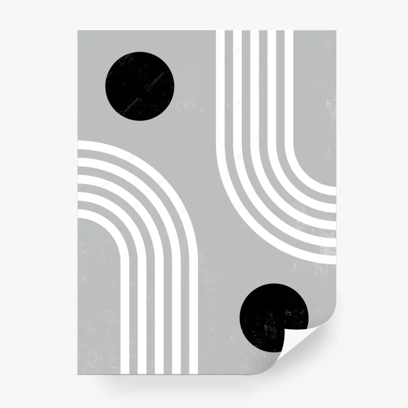 Fototapeta monochromatyczna geometryczna kompozycja