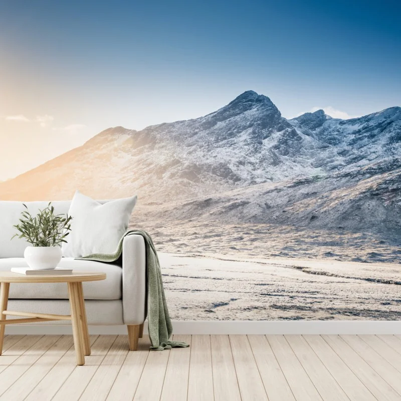 Fototapeta ośnieżone Cuillin Hills na Wyspie Skye